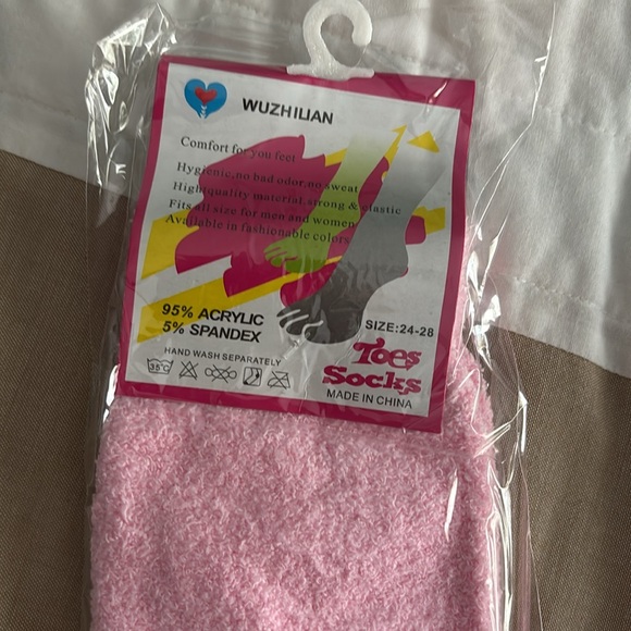 Pink Toe Socks - Picture 2 of 2